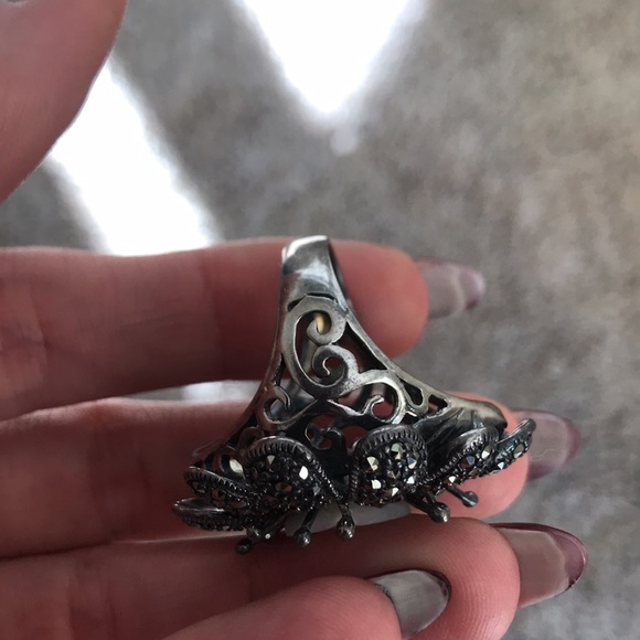 Vintage marcasite ring - Picture 5 of 6